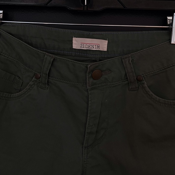 Vintage Khaki Jean Shorts - Picture 2 of 3